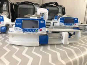 Matériel : pousse-seringues Injectomat Agilia SP